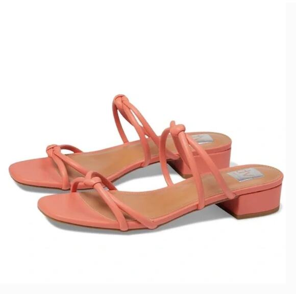 DV Dolce Vita Knotted Slip On Sandal In Color Tangerine sz 7 - Picture 2 of 7